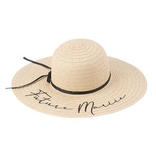 Chapeau paille future mariee
