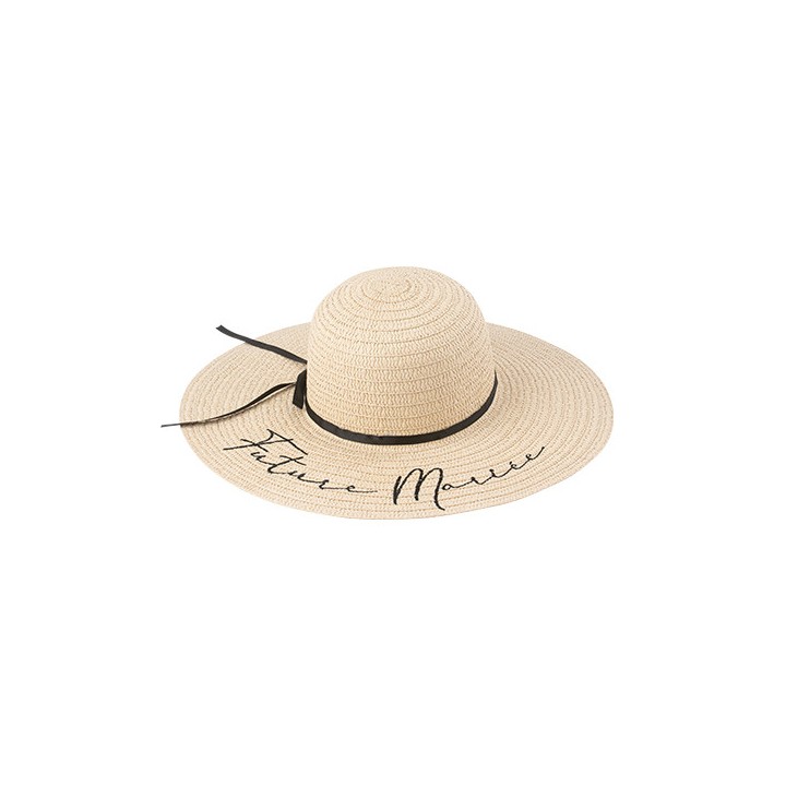 Chapeau paille future mariee