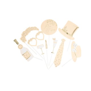 Kit photobooth blush jolis brins 10pcs
