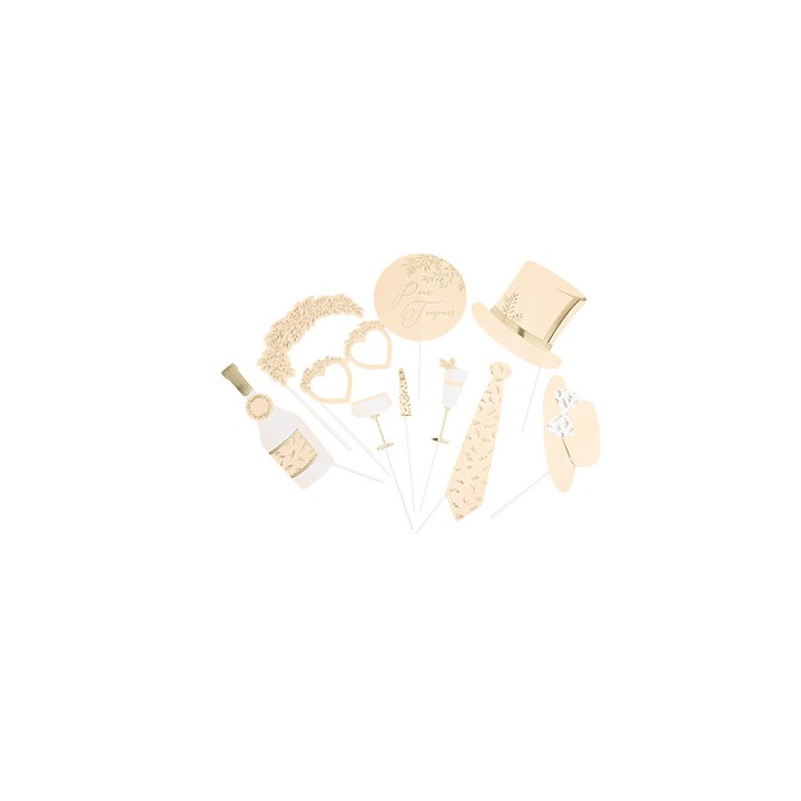 Kit photobooth blush jolis brins 10pcs