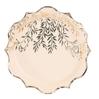 Assiettes blush jolis brins x8
