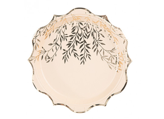 Assiettes blush jolis brins x8