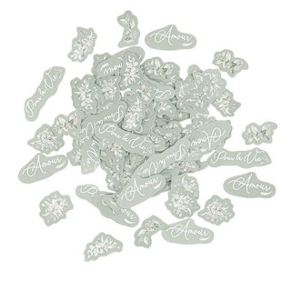 Confettis papier greenery x100