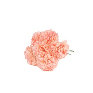 Bouquet de 6 hortensia rose et vert