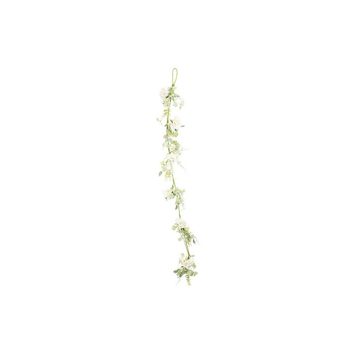 Guirlande greenery fleurs et feuillage