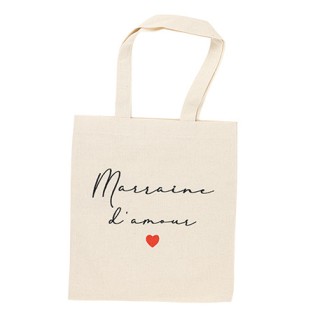 Tote bag marraine d'amour