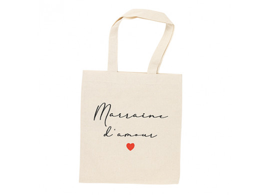 Tote bag marraine d'amour