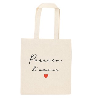 Tote bag parrain d'amour