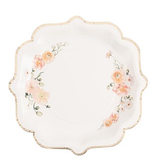 Assiettes peachy x8