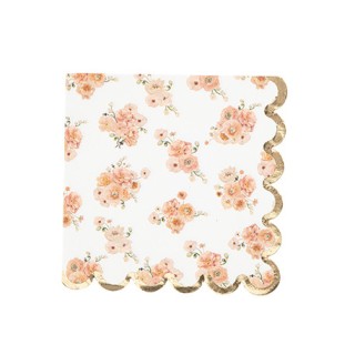 Serviettes peachy x16