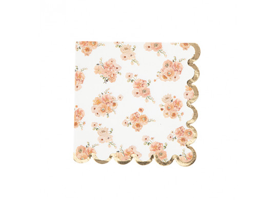 Serviettes peachy x16