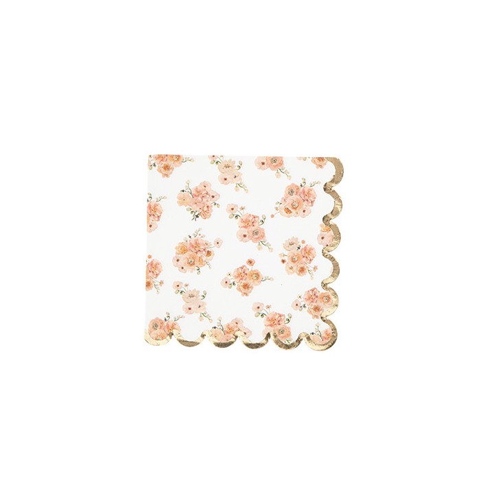 Serviettes peachy x16