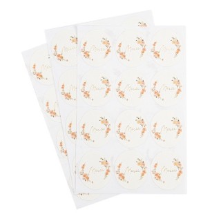 Stickers merci peachy x24