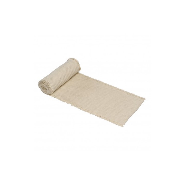 Chemin de table coton authentic blanc casse