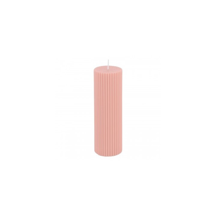 Bougie pilier cannelee rose water GM