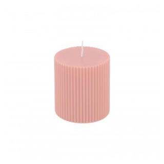 Bougie pilier cannelee rose water PM