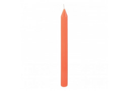 Bougie flambeau cannelee tangerine x2