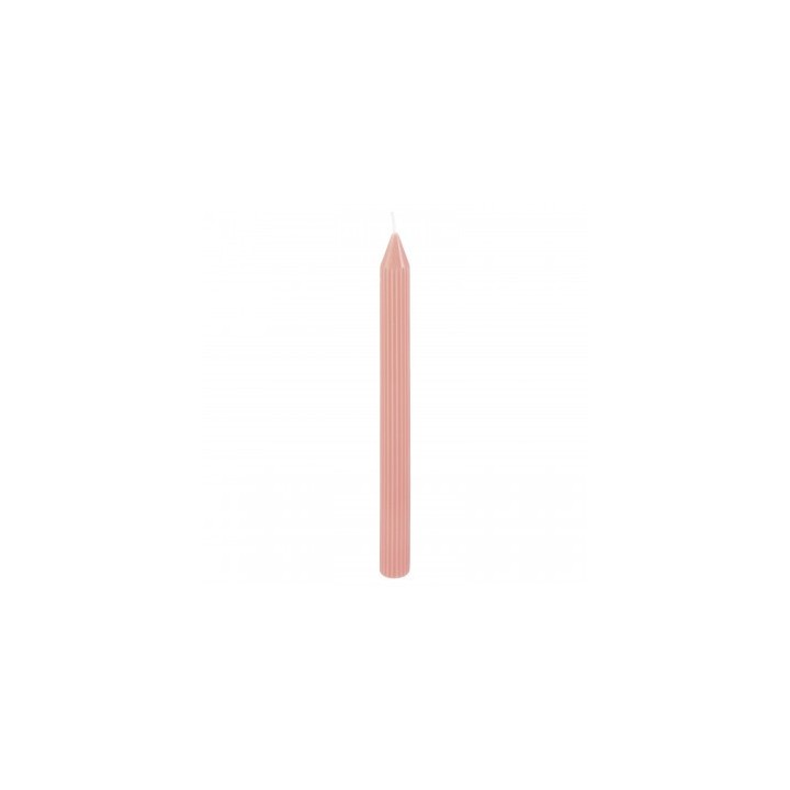 Bougie flambeau cannelee rose water x2
