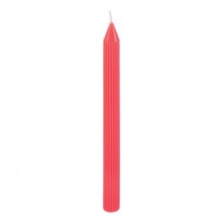 Bougie flambeau cannelee pink lady x2