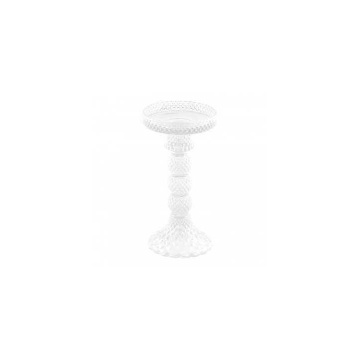Porte bougie verre transparent macarena GM