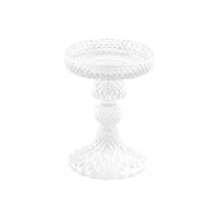 Porte bougie verre transparent macarena PM