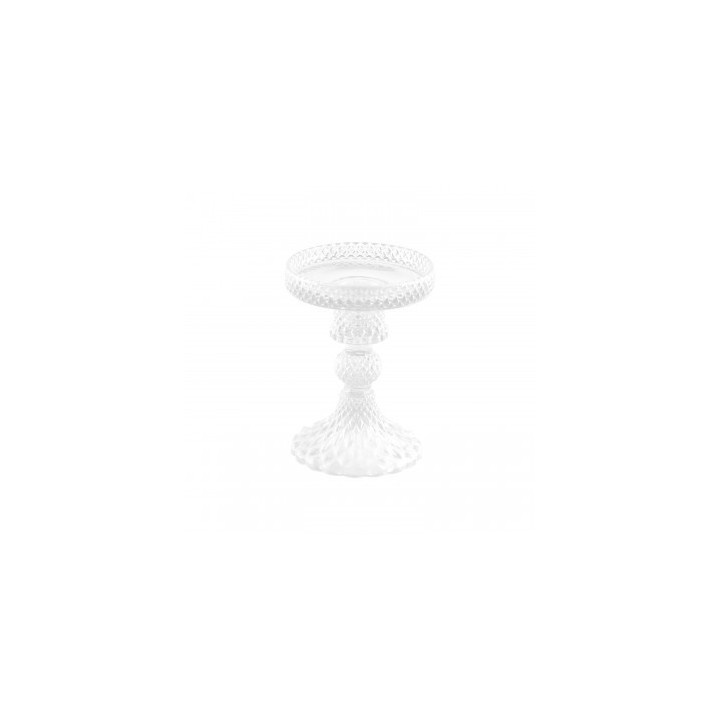 Porte bougie verre transparent macarena PM