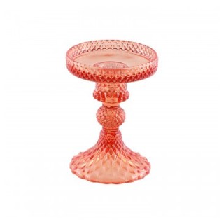 Porte bougie verre tangerine macarena PM