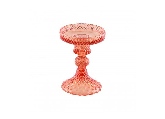 Porte bougie verre tangerine macarena PM