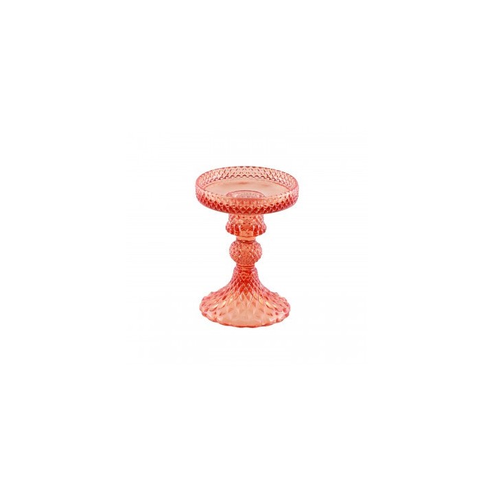 Porte bougie verre tangerine macarena PM