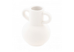 Vase ceramique amphore blanc