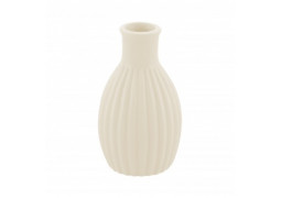 Vase ceramique strie nude