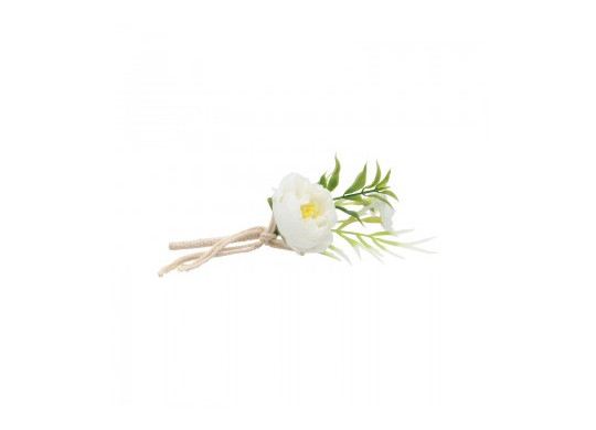 Mini bouquet pivoine blanche