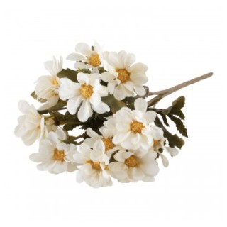 Bouquet 5 tiges bidens blanches