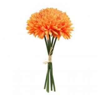 Bouquet dahlias tangerine 6 tiges