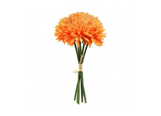 Bouquet dahlias tangerine 6 tiges