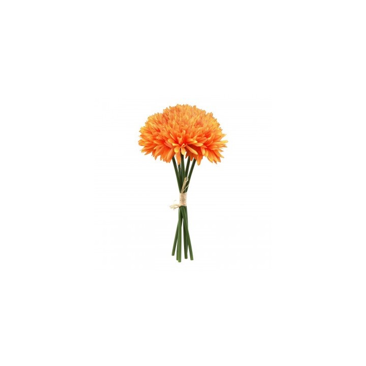 Bouquet dahlias tangerine 6 tiges