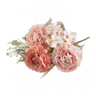 Bouquet 3 renoncules roses
