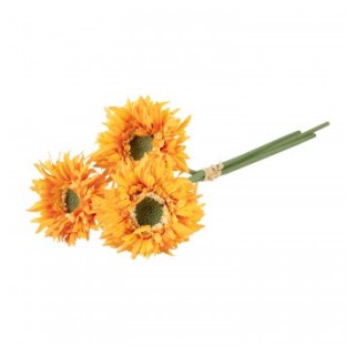 Bouquet 3 gerberas tangerine