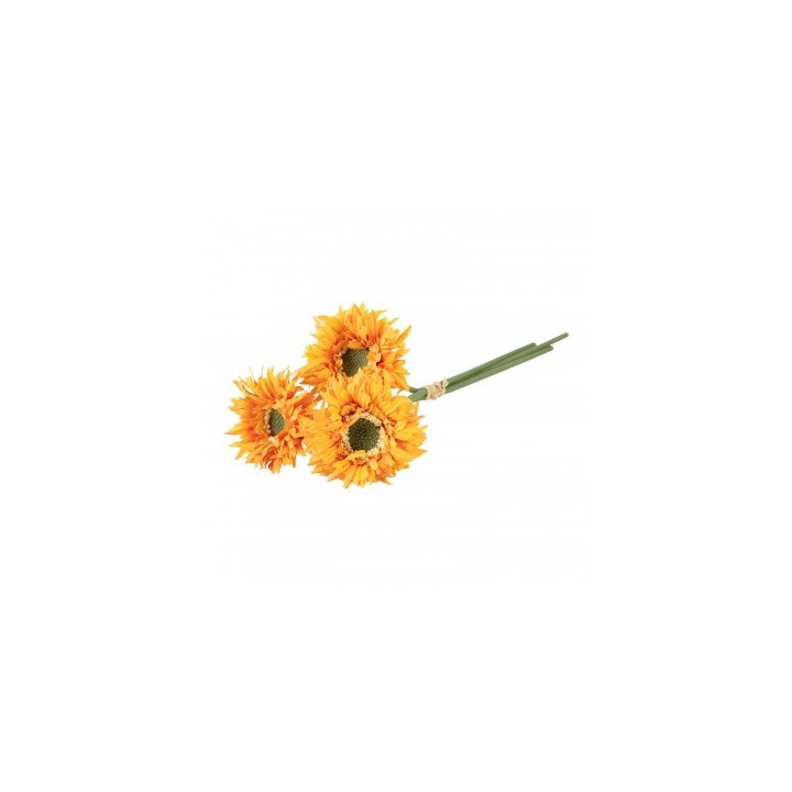 Bouquet 3 gerberas tangerine