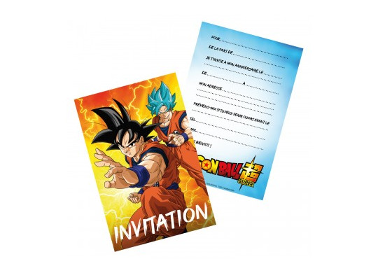 Invitations dragon ball z