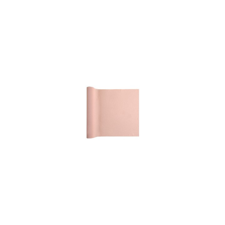 Chemin de table crepe rose poudre