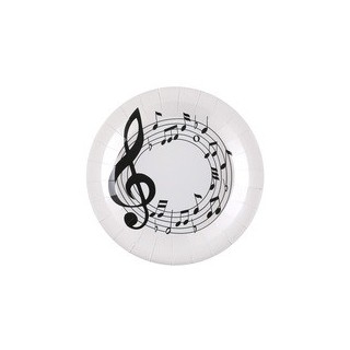 Assiettes musique x10