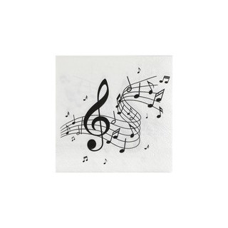 Serviettes musique x20