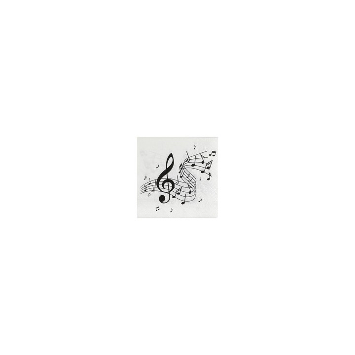 Serviettes musique x20