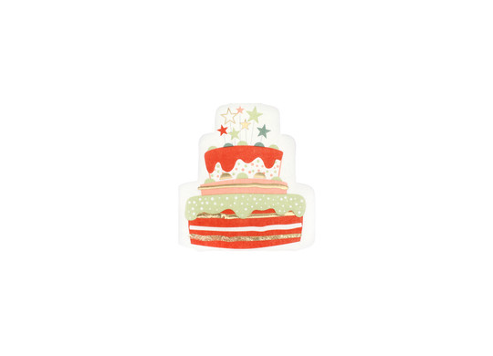 Serviettes anniversaire scintillant terracotta x10