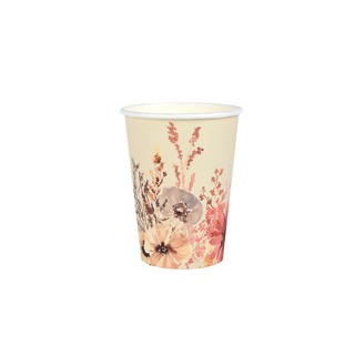 Gobelets amour floral x10