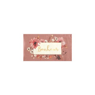 Serviettes amour floral x10