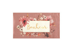 Serviettes amour floral x10