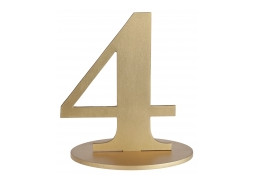 Marque table chiffre 4 or