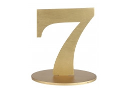 Marque table chiffre 7 or